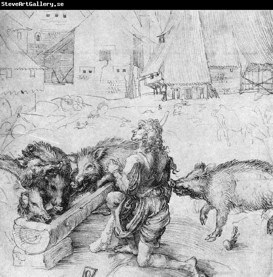 Albrecht Durer The Prodigal Son among the Swine